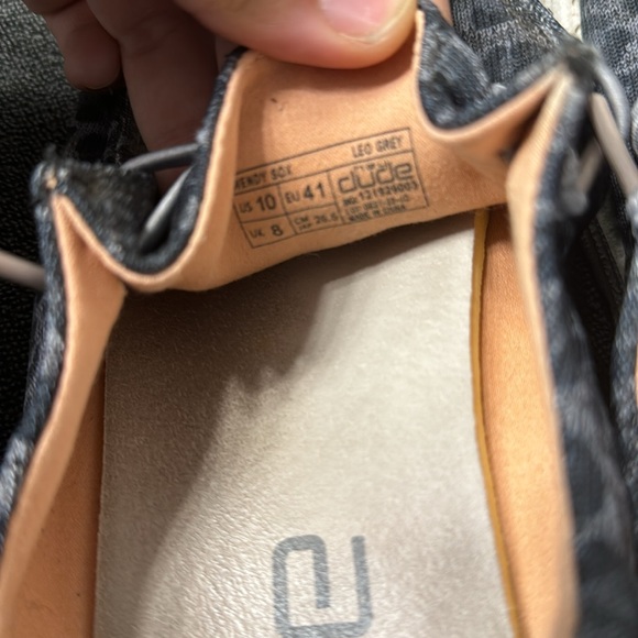 Navy blue/denim cheetah Hey dudes - Picture 2 of 4